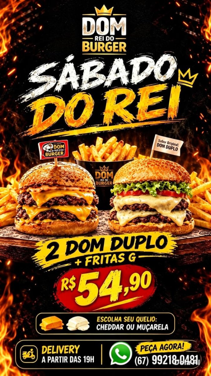 SABADO DO REI 2 DUPLOS + FRITAS G