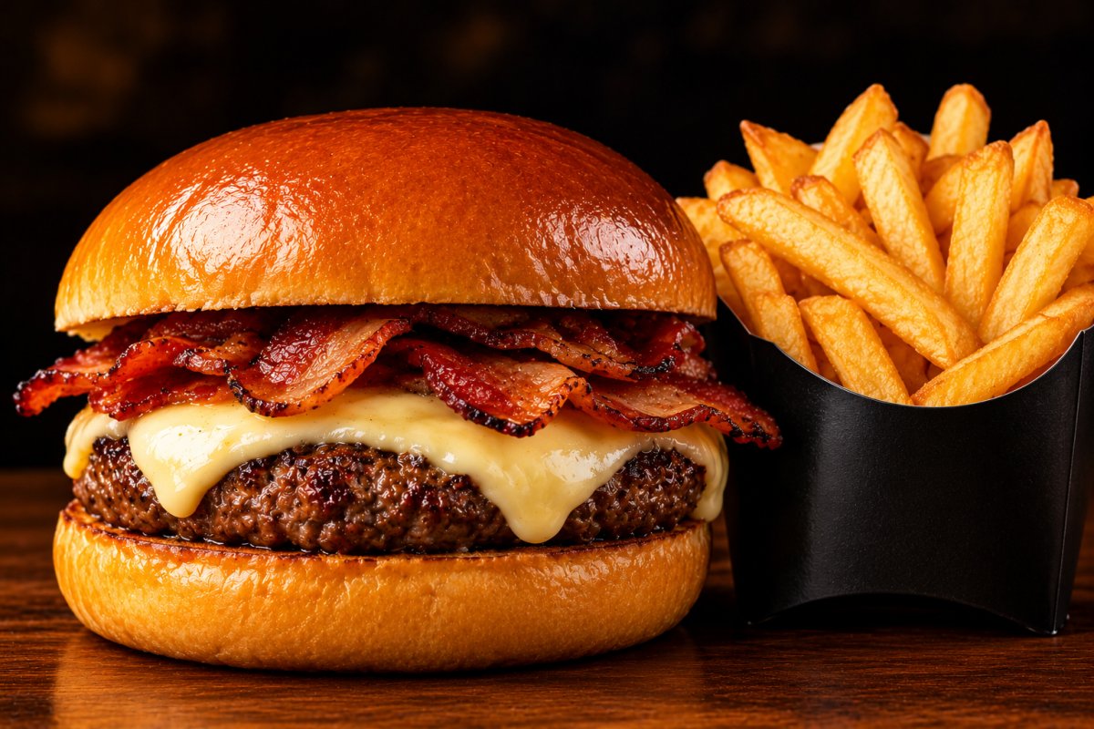 combo duplo bacon burguer