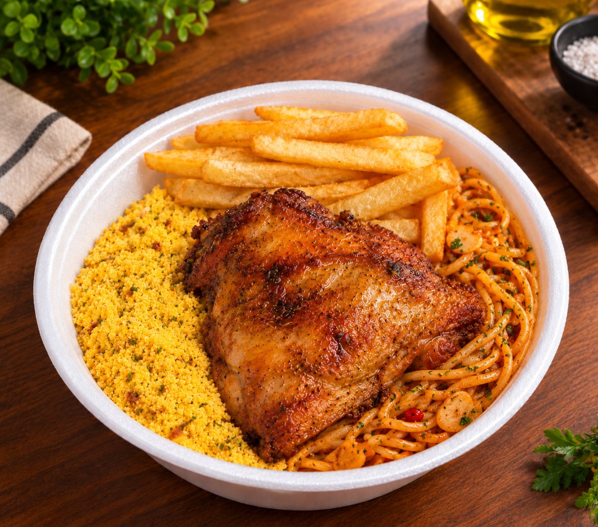 Sobrecoxa Divina Crocante + Fritas