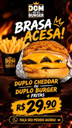 DOM DUPLO CHEDDAR + FRITAS
