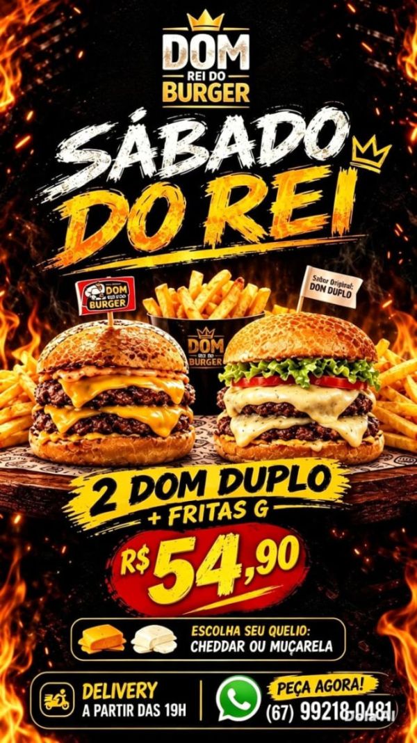 SABADO DO REI 2 DUPLOS + FRITAS G
