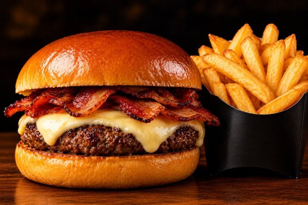 combo duplo bacon burguer