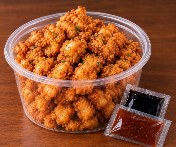 Pipocas de frango