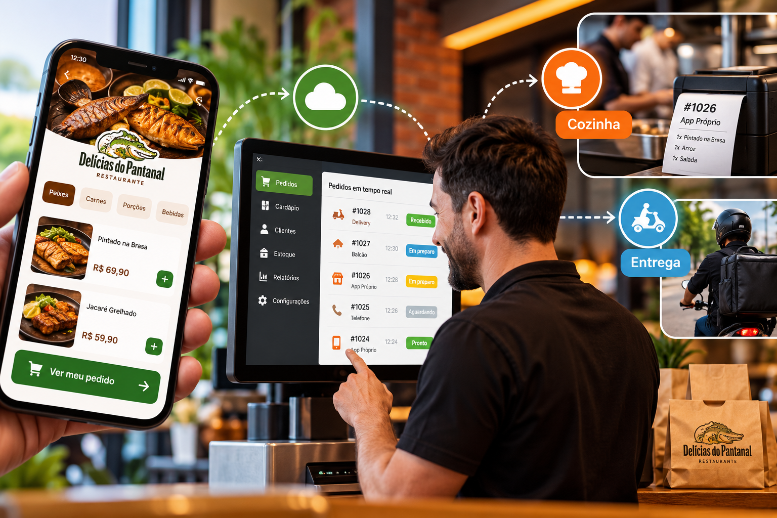 Como integrar aplicativo de delivery próprio com sistema de pedidos