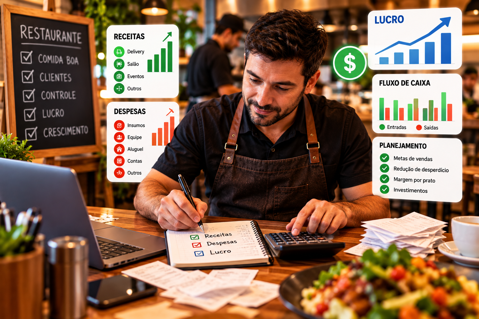 Como controlar finanças de um restaurante pequeno?